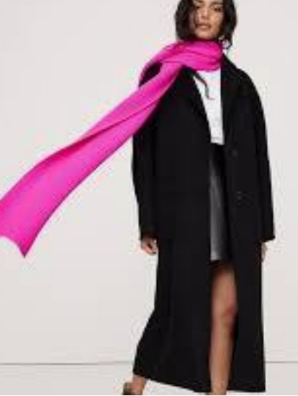 Banana Republic Bright Pink Knit Wrap